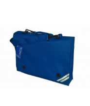 Book Bag with carry strap (Royal Blue) with Logo - Holywell Primary School