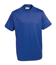 P.E. T-Shirt (Royal Blue) with Logo - St Leonard's Primary School