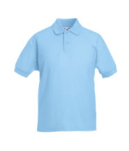 Polo Shirt (Sky Blue) with Logo - Rendell School