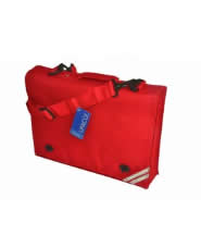 Book Bag with carry strap (Red) with Logo - Glapton Academy