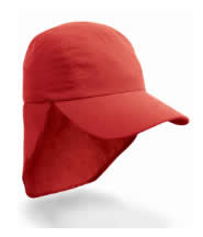 Legionnaire Hat (Red) with Logo - Kegworth Primary School