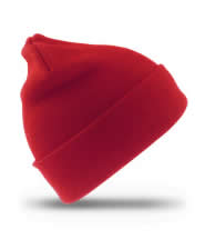 Woollen Hat (Red) with Logo - Robert Bakewell School